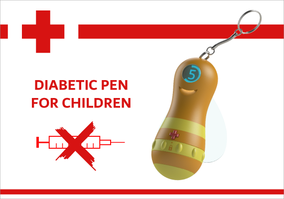 Diabetes tester en pen voor kinderen